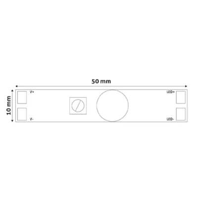 LED Lentes mini kontrolieris ar kustības sensoru 12-24V 96W