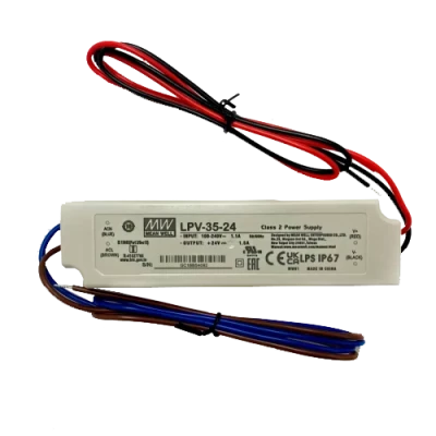 LED Impulsu barošanas bloks 24V, 35W, IP67