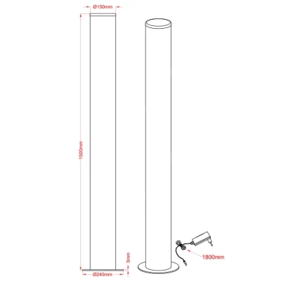 Stāvlampa ar tālvadības pulti PANTILON