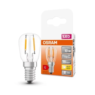 LED spuldze E14, T26, 1.3W, 110lm, 2700K, filament