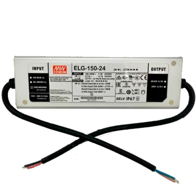 LED Impulsu barošanas bloks 24V, 6.3A, 150W, IP67