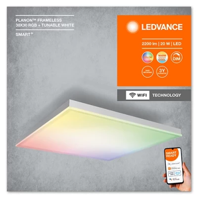 Viedais gaismeklis - panelis SMART+ PLANON FRAMELESS RGBTW