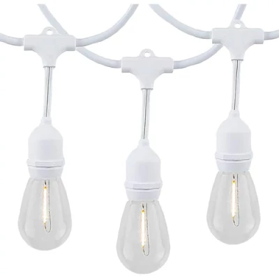 LED āra dārza 5m virtene dārzam un terasēm E27 spuldzēm