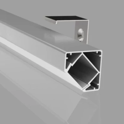 Угловой анодированный алюминиевый профиль для LED ленты HB-19X19CT