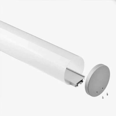 Apaļš anodēts alumīnija profils 1-3 LED lentes rindām HB-60D