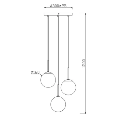 Piekaramā lampa BALINI