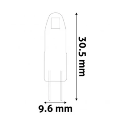 LED spuldze G4, 12V, 1.2W, 90lm, 2700K