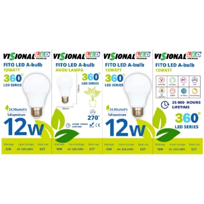 LED Fito spuldze priekš augiem 12W