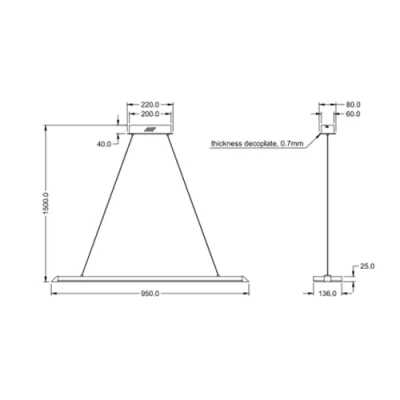 Подвесной светильник REMUS