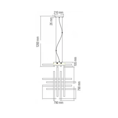 Piekaramā lampa ASFOR-85