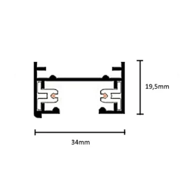 1F gaismekļu sliede 1.5m