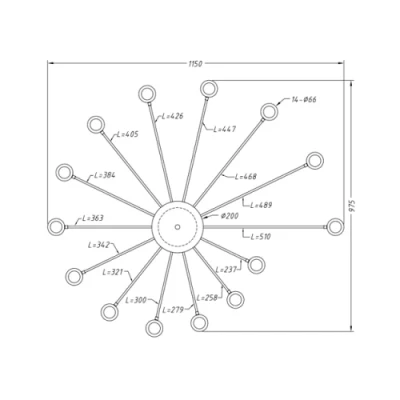 Потолочный светильник PEACOCK
