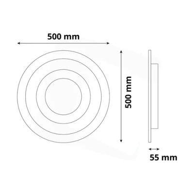 Griestu lampa ar tālvadības pulti Design Oyster Reese