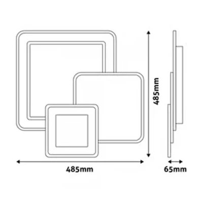 Griestu lampa ar tālvadības pulti Design Oyster Sophie