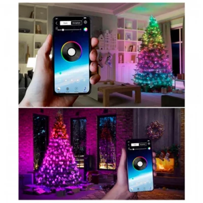 Viedā mitrumizturīga iekštelpu un ārtelpu virtene vara stieple ar tālvadības pulti