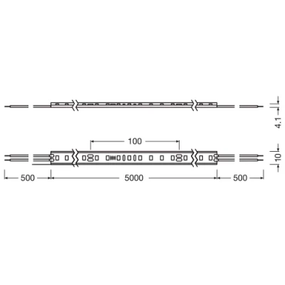 LEDVANCE LED Lente 5m 3000K IP66 9W