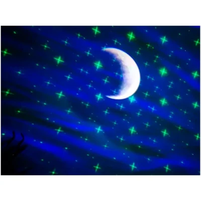 Projektors ar pulti dārzam un mājai - zvaigžņota debess, galaktikas, kosmosa projekcija