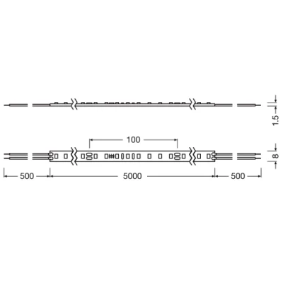 LED Lente 5m 4000K IP00 13.2W