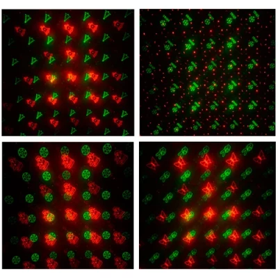 Ūdensizturīgs lāzerprojektors dārzam un mājai - 12 dažādu rakstu projekcija