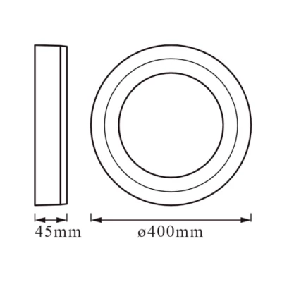 Потолочный светильник с пультом LED COLOR + WHITE 28W, 3000K+RGB, IP20