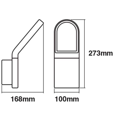 Facade luminaire 12W, 3000K, IP44 ENDURA STYLE Wall