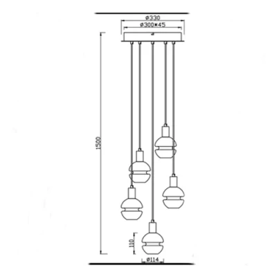 Piekaramā lampa MELA
