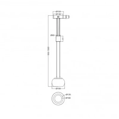 Piekaramā lampa MADISON