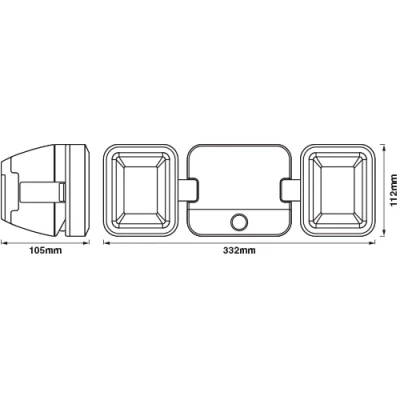 Фасадный светильник 10W, 4000K, IP54 BATTERY LED SPOTLIGHT DOUBLE