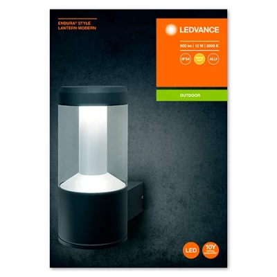 Фасадный светильник 12W, 3000K, IP44 ENDURA STYLE LANTERN MODERN