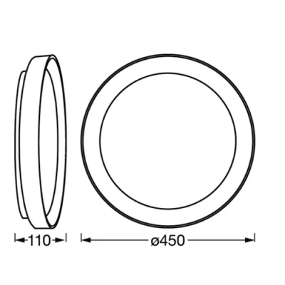 Griestu viedā lampa SMART+ Orbis Kurt 30W, CCT, IP20