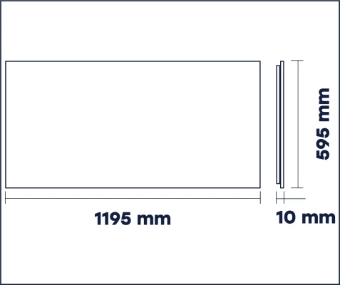 LED Panelis ar OSRAM diodēm 60x120 cm, 80W, 4000K, ONE+