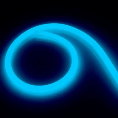 Уличная LED неоновая лента IP67, холодный синий, 220-240В