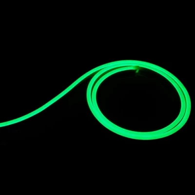LED Неоновая лента 12V, зелёная, IP67, 5m, 6x12mm, NEON FLEX