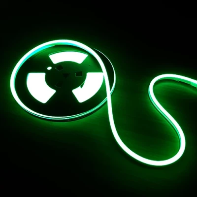 LED Неоновая лента 12V, зелёная, IP67, 5m, 6x12mm, NEON FLEX