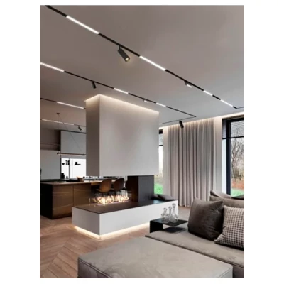 LED Magnetic rail light GRILLE LIGHT 6W, 3000K, 113 mm, 48V