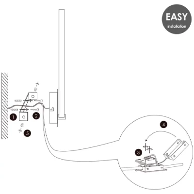 LED настенный светильник QUAD