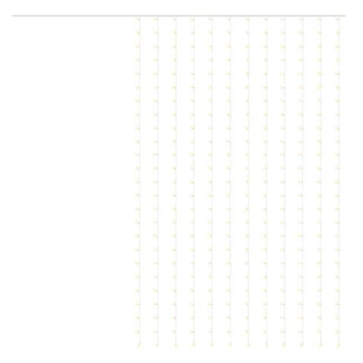 Ziemassvētku virtene - aizkari 3x3m, auksti balts