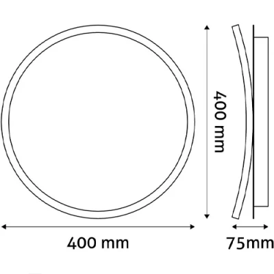 Ceiling lamp with remote control Design Oyster Chase
