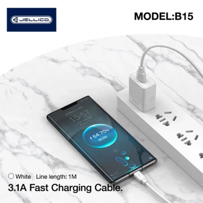 Кабель для быстрой зарядки iPhone Lightning — USB, 1м, 3,1А