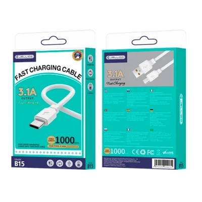 Кабель для быстрой зарядки iPhone Lightning — USB, 1м, 3,1А