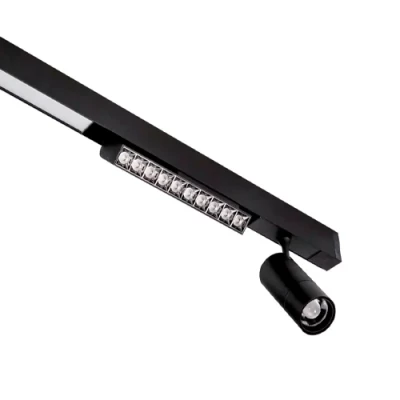 LED Magnētiskais sliežu gaismeklis MAGNETIC ROTATION LIGHT 12W, 3000K, 231 mm, 48V