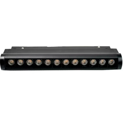 LED Magnētiskais sliežu gaismeklis MAGNETIC ROTATION LIGHT 12W, 3000K, 231 mm, 48V