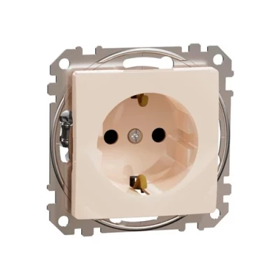 Zemapmetuma kontaktligzda 1-vietīga ar zemējumu, mehaniska SEDNA Design