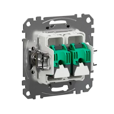 Zemapmetuma datu 2xRJ45 kontaktligzda CAT5E UTP, mehaniska SEDNA Design