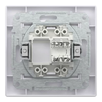 Zemapmetuma datu 1xRJ45 kontaktligzda ar rāmi CAT6 UTP, Asfora