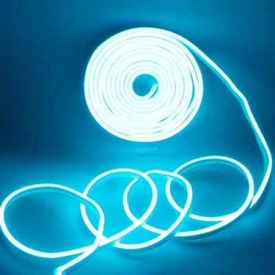 LED Неоновая лента 12V, холодный синий, IP67, 5m, 6x12mm, NEON FLEX