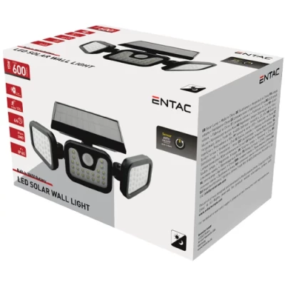 Gaismeklis ar saules bateriju 15W, IP65