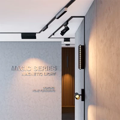 SLIM Magnētiskais sliežu gaismeklis 3000K, 6W, GRILL LIGHT 48V