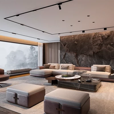 SLIM Magnetic rail light 3000K, 12W, FOLDABLE FLOOD LIGHT 48V