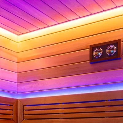 LED Lente saunai un pirtij 2835, RGB, IP68, 24V, 14W